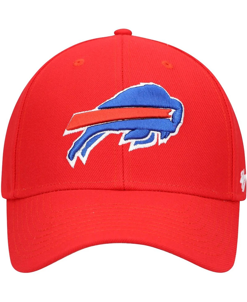 Men's '47 Brand Red Buffalo Bills Team Mvp Adjustable Hat