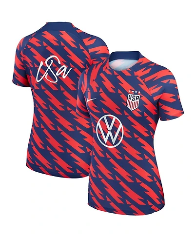 Women's Nike Navy Uswnt 2023 Strike Drill Pre-Match Top