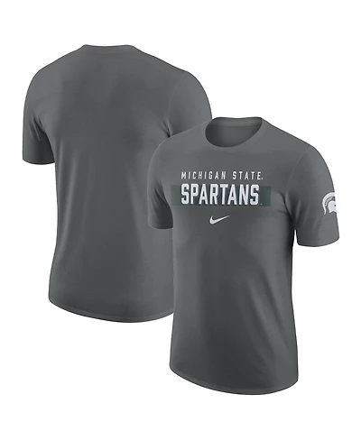 Men's Nike Gray Michigan State Spartans Campus Gametime T-shirt