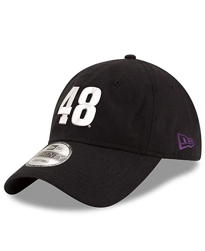 Men's New Era Black Alex Bowman Enzyme Washed 9TWENTY Adjustable Hat