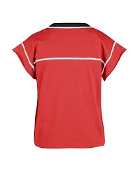 Women's '47 Brand Red Georgia Bulldogs Sound Up Maya Cutoff T-shirt