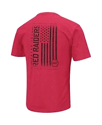 Men's Colosseum Red Texas Tech Red Raiders Oht Military-Inspired Appreciation Flag 2.0 T-shirt