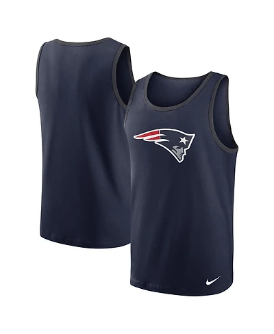 Men's Nike Navy New England Patriots Tri-Blend Tank Top