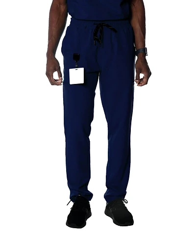 Members Only Men's Hampton Open Bottom Scrub Pants For Short Men