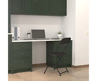 Emma+Oliver Set Of 6 Stackable Folding Plastic Chairs - 650 Lb Weight Capacity