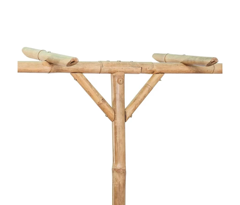 vidaXL Pergola Bamboo 151.6"x15.7"x80.7"