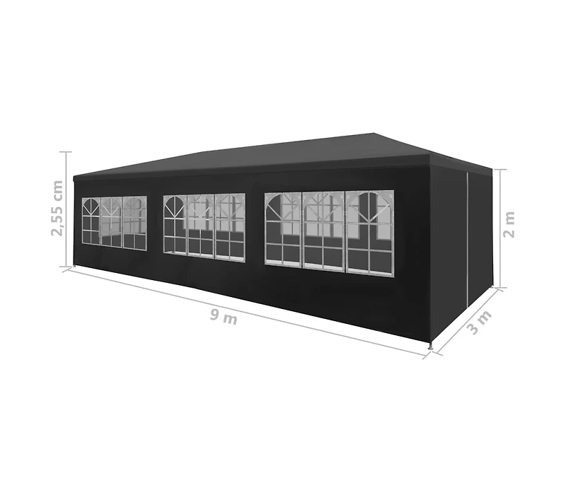 Party Tent 9.8'x29.5' Anthracite