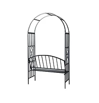 vidaXL Garden Rose Arch with Bench