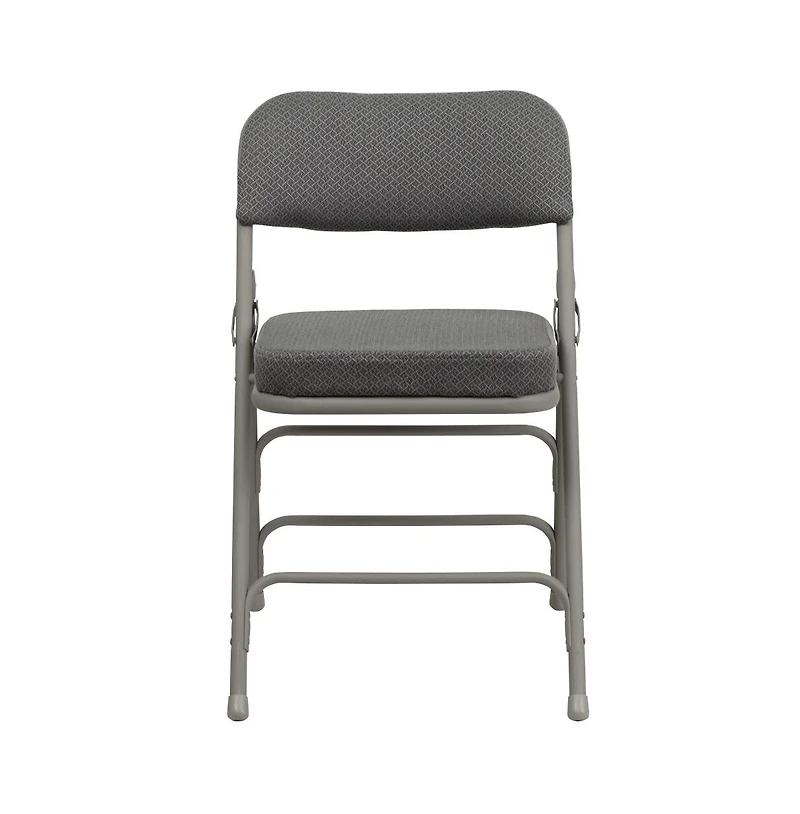 Emma+Oliver 2 Pack Home & Office Portable Party Events Fabric Padded Metal Folding Chair