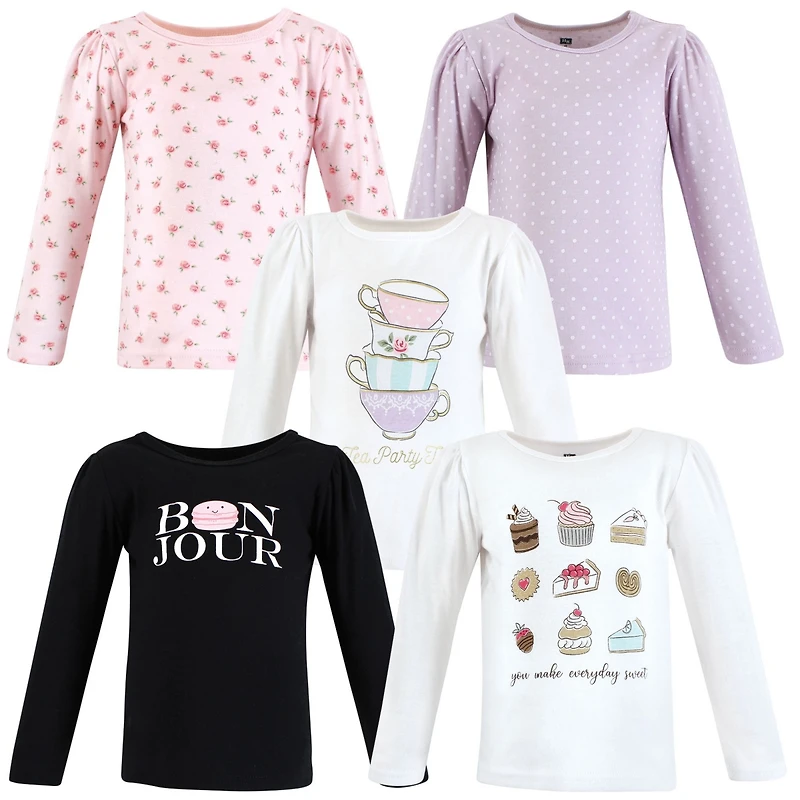 Hudson Baby Toddler Girls Long Sleeve T-Shirts