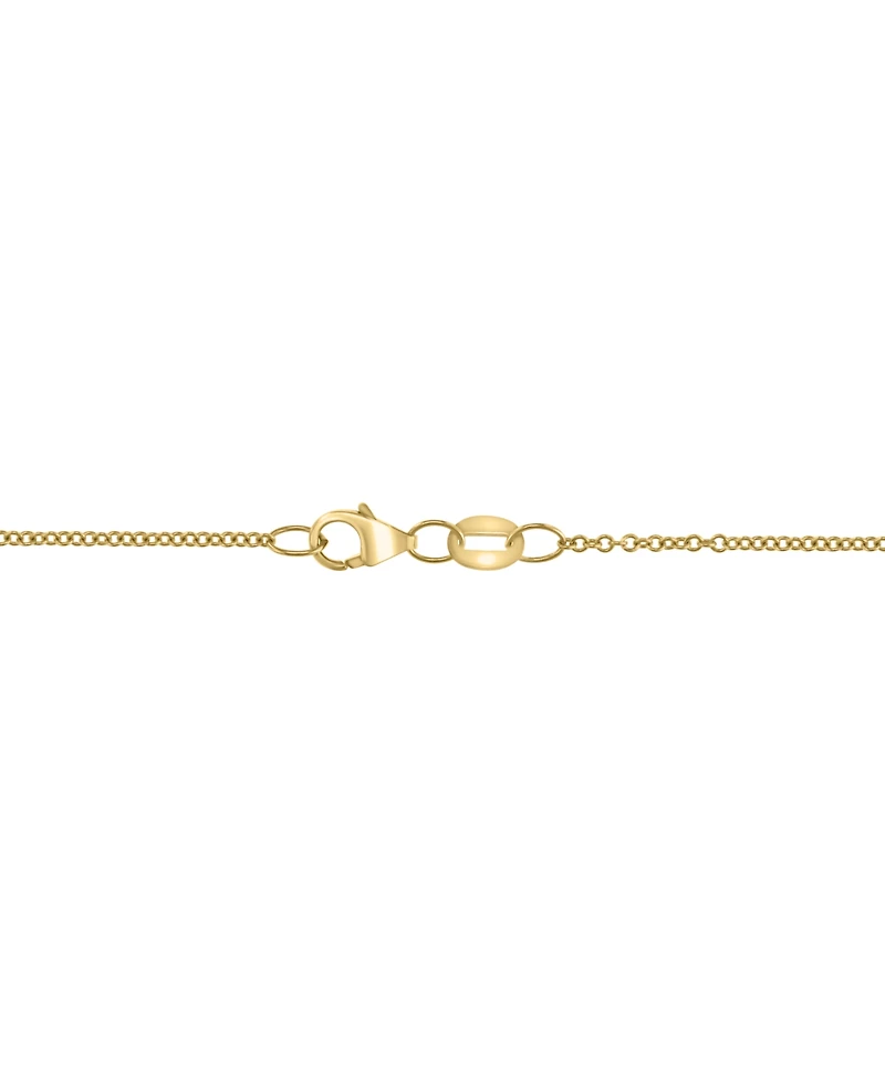 Effy Diamond Baguette & Round Vertical Bar 18" Pendant Necklace (1/2 ct. t.w.) 14k Gold (Also available White Gold)