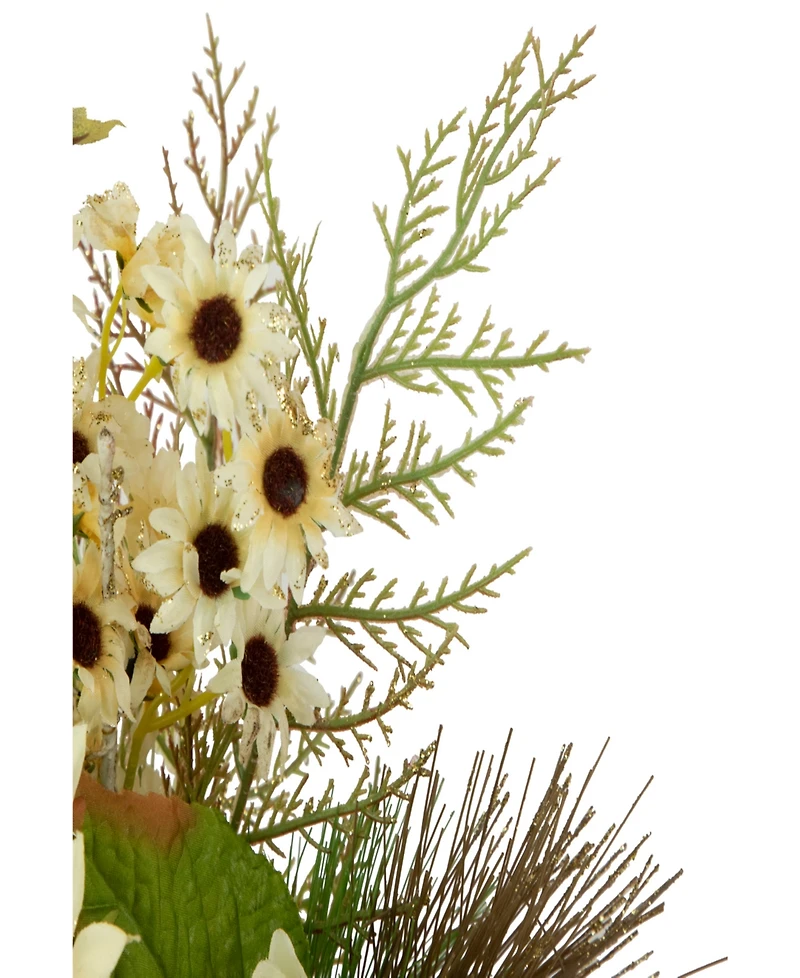 16" Sunflowers and Berries Artificial Fall Harvest Floral Decoration