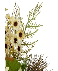 16" Sunflowers and Berries Artificial Fall Harvest Floral Decoration
