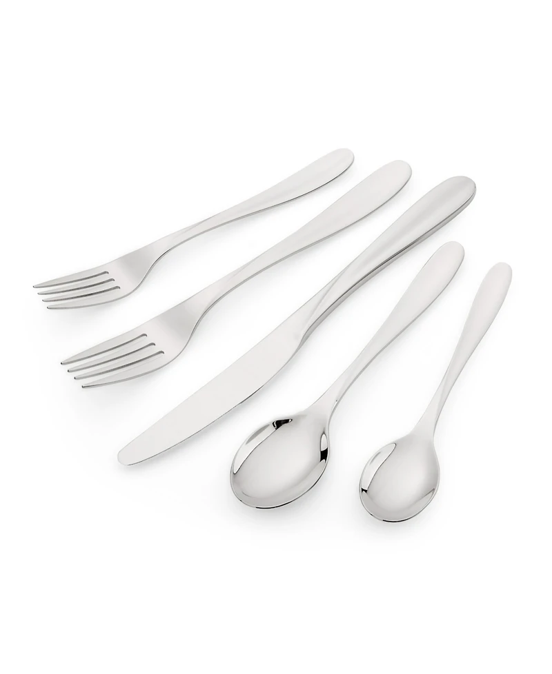 Kit Kemp for Spode Twist 18/10 Stainless Steel 20 Piece Cutlery Set, Service For 4