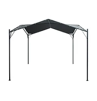 Gazebo Pavilion Tent Canopy 9.8ft x9.8ft Steel Anthracite