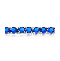 Bling Jewelry 12 Ctw 4 Prong Basket Set Solitaire Round Cubic Zirconia Cz Tennis Bracelet Prom 7.5 Inch