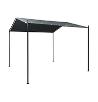 Gazebo Pavilion Tent Canopy 9.8ft x9.8ft Steel Anthracite