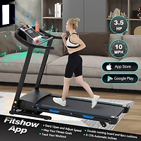 Treadmills For Home, Electric Treadmill With 15% Automatic Incline, Foldable 3.25HP Workout