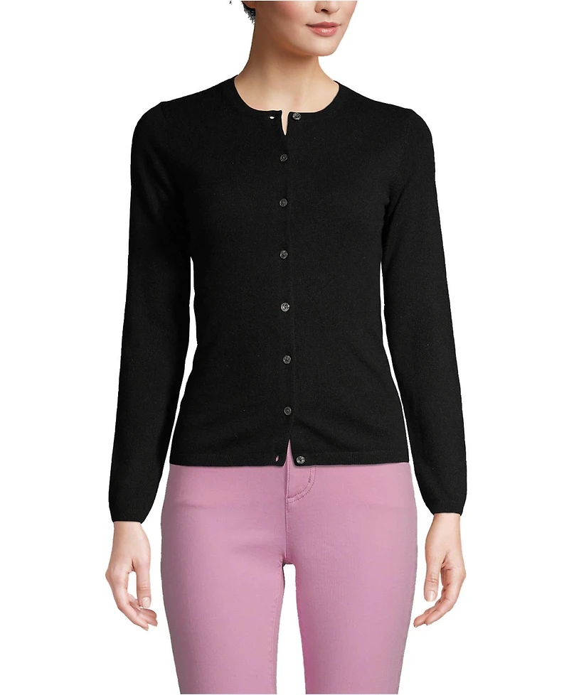 Lands' End Women's Cashmere Cardigan Sweater