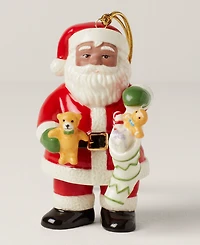 Lenox African American Santa & Stocking Porcelain Ornament