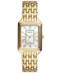 Fossil Women's Raquel Three-Hand Date Gold-Tone Stainless Steel Watch, 26mm