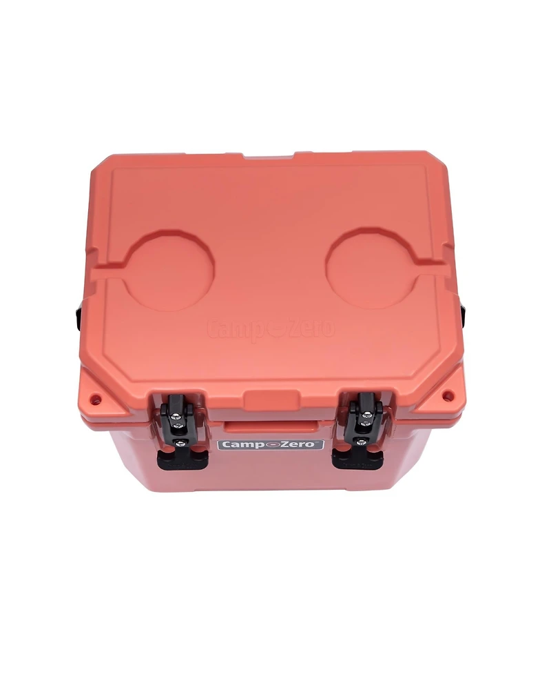 Camp-zero 10 | 10.6 Qt. Premium Cooler with 2 Molded-in Cup Holders & Folding Aluminum Handle