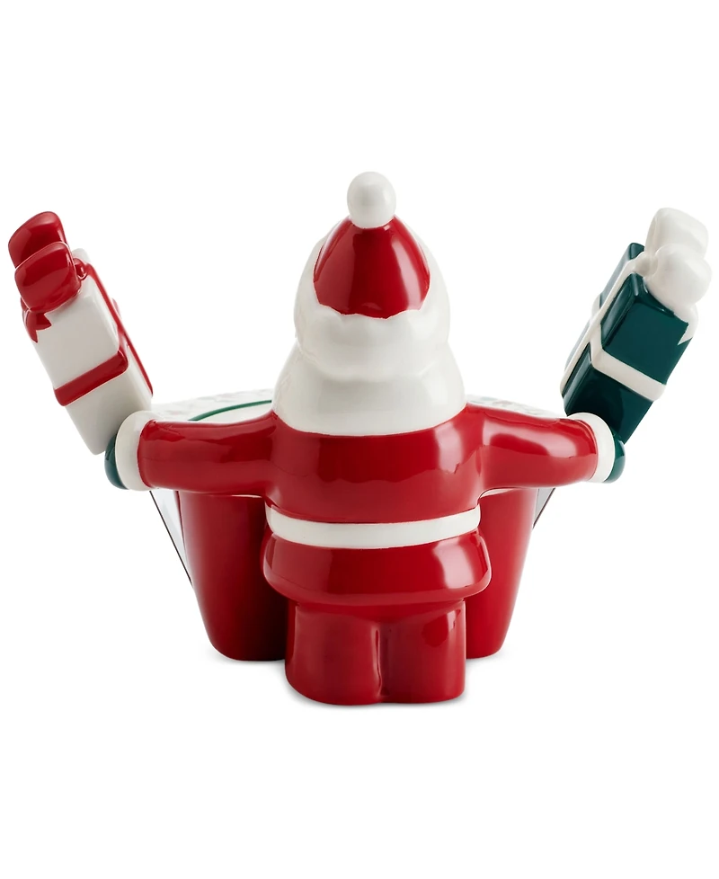 Winterberry Santa Dip Bowl & Spreaders