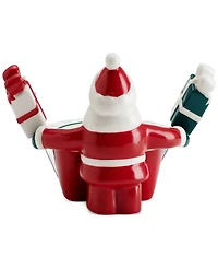 Winterberry Santa Dip Bowl & Spreaders