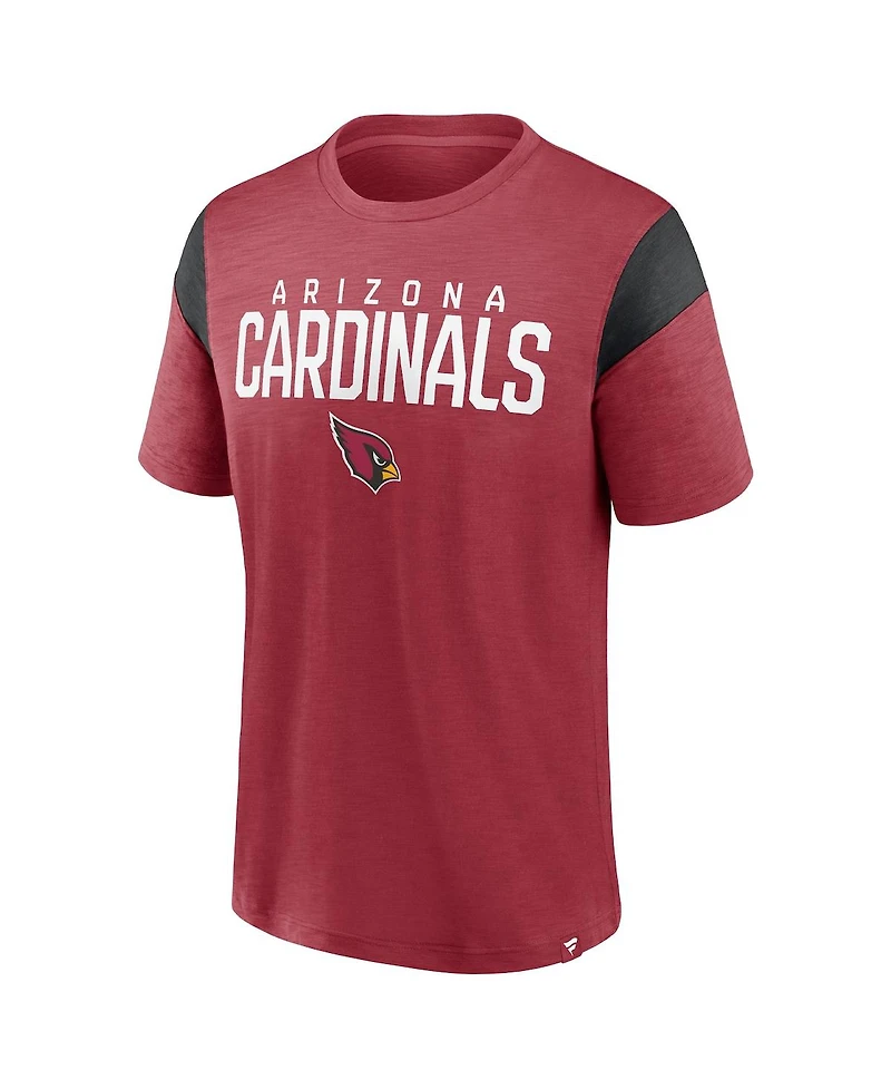 Men's Fanatics Cardinal, Black Arizona Cardinals Home Stretch Team T-shirt