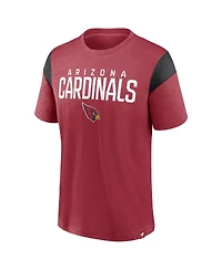 Men's Fanatics Cardinal, Black Arizona Cardinals Home Stretch Team T-shirt