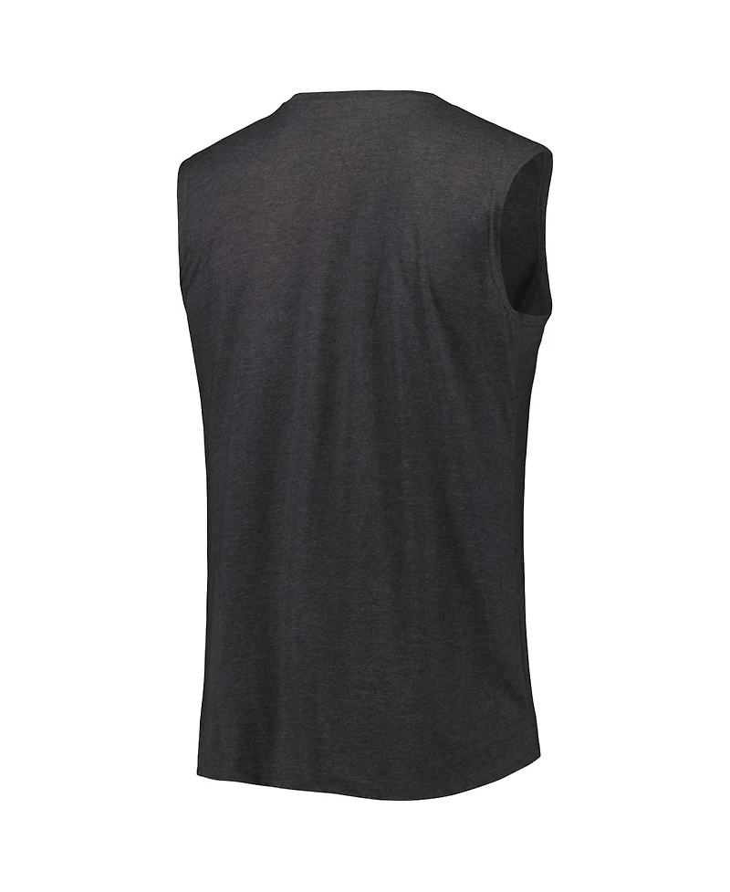 Women's Fanatics Heather Charcoal New Orleans Saints Plus Tank Top