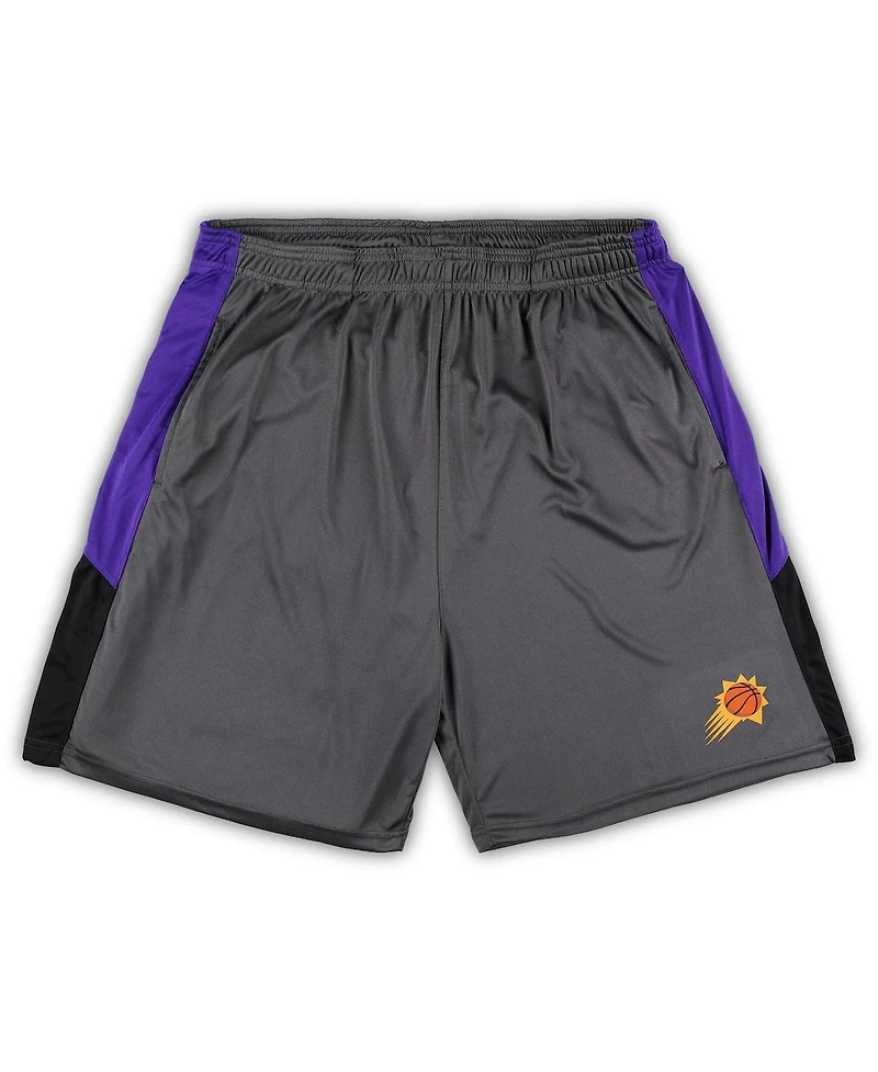Men's Fanatics Gray Phoenix Suns Big and Tall Shorts