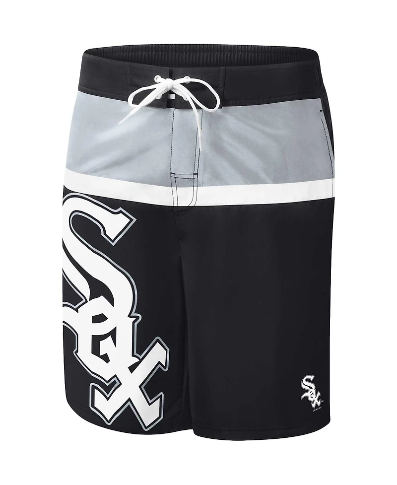 Men's G-iii Sports by Carl Banks Black Chicago White Sox Sea Wind Swim Shorts