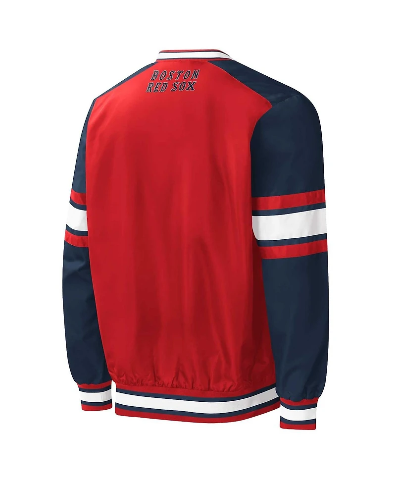 Men's Starter Red Boston Red Sox Yardline Pullover Windbreaker