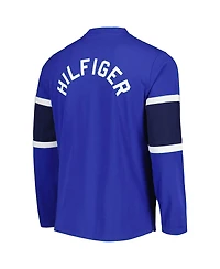 Men's Tommy Hilfiger Blue St. Louis Blues Walter Lace-Up Long Sleeve Top