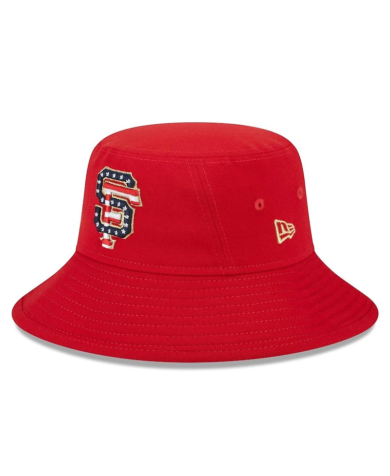 Men's New Era Red San Francisco Giants 2023 Fourth of July Bucket Hat