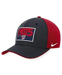 Men's Nike Navy, Red Washington Nationals Classic99 Colorblock Performance Snapback Hat
