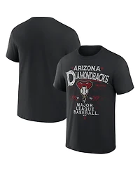 Men's Darius Rucker Collection by Fanatics Black Arizona Diamondbacks Beach Splatter T-shirt