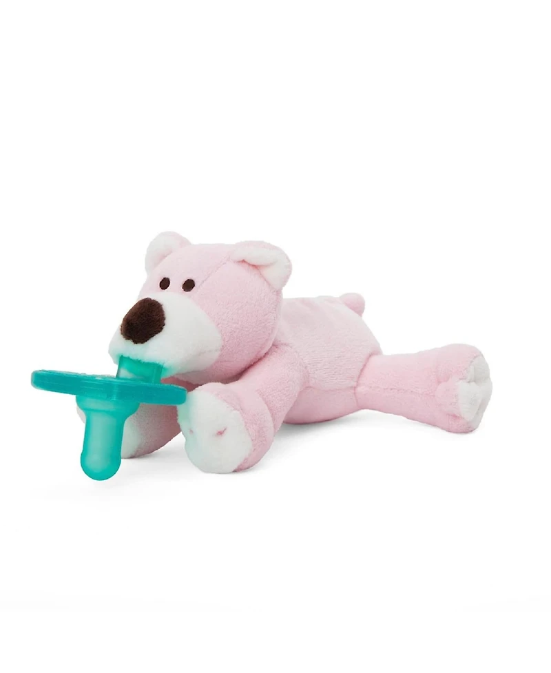 Wubbanub Baby 0 to 6m Pacifier - Pink Bear