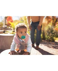 Wubbanub Baby 0 to 6m Pacifier - Grey Penguin