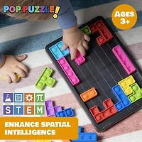 Power Your Fun Pop Puzzle Popper Fidget Game - Black