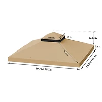Streamdale 10'x10' Gazebo Canopy Cover