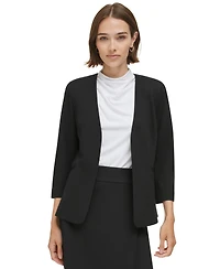 Calvin Klein Women's 3/4-Sleeve Open-Front Blazer