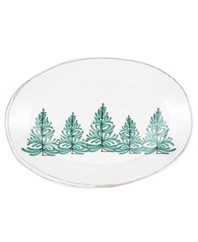 Vietri Melamine Lastra Holiday Oval Platter 18''
