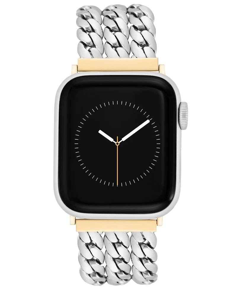 Anne Klein Women's Multi Chain Alloy Metal Link Band designed for Apple Watch 42mm (Series 10) & 38/40/41mm