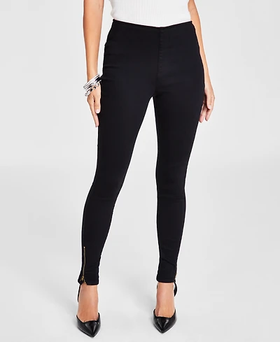 I.n.c. International Concepts Women's Mid Rise Skinny-Leg Jeans with Ankle Zip, Created for Macy's