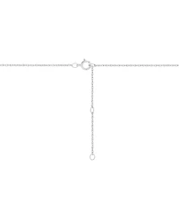 Diamond Cross Pendant Necklace (1/10 ct. t.w.) in Sterling Silver, 16" + 2" extender