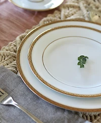 Noritake Charlotta Gold Set of 4 Salad Plates, Service For 4