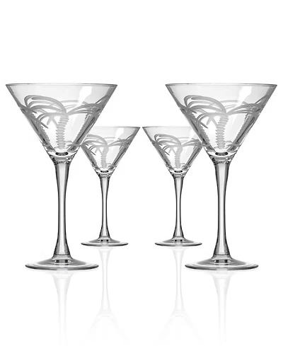Rolf Glass Palm Tree Martini Glass 10oz