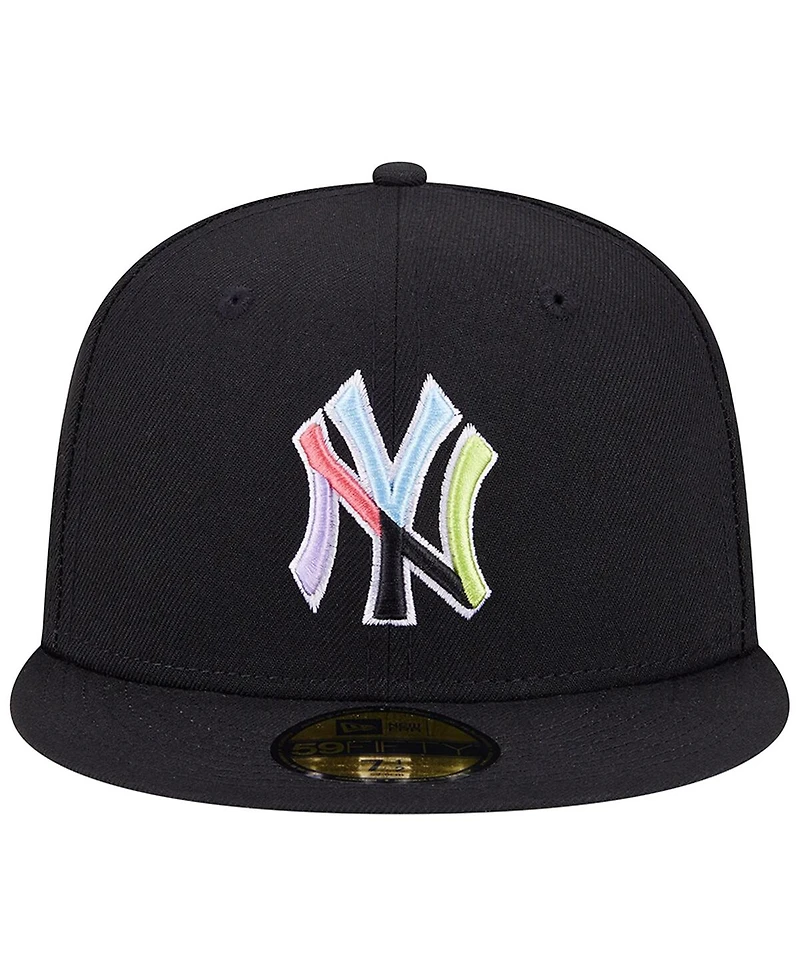 Men's New Era Black New York Yankees Multi-Color Pack 59FIFTY Fitted Hat